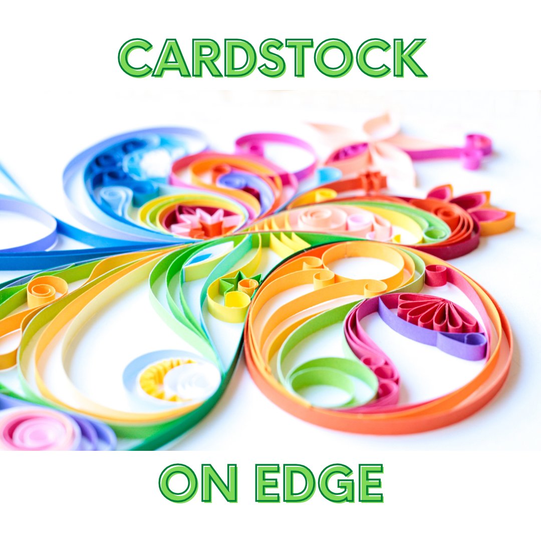 These quilling strips are made from cardstock and are thicker than traditional quilling paper. They are perfect for monograms, linear art and on edge projects. They do not break or wrinkle when rolling and bending.