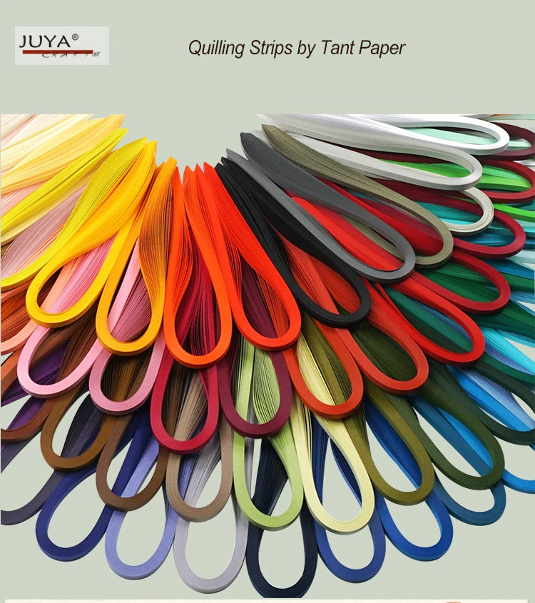 JUYA Quilling Strips Set by tant Paper 32 Colors and 1280 Strips Total Paper Width 7mm