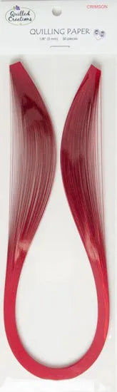 Quilled Creations 1010 - Crimson - Solid Color Quilling Paper Strips