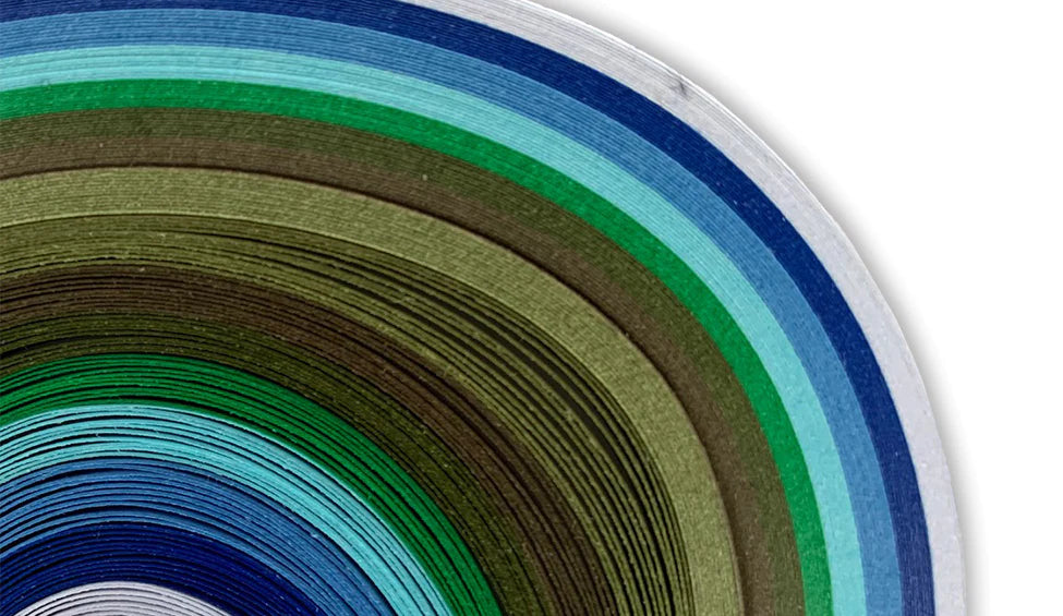 Craft Harbor CH_443 - Blue & Green Assortment - Mixed Pack Quilling Paper Strips