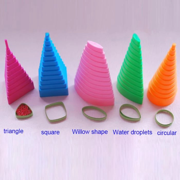 Hunter Creek Crafts 1015 - Quilling Border Tool - 5pcs - These border tools help to create a variety of shapes that can be used in your quilling projects, jewelry and ornaments.