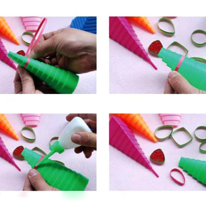 Hunter Creek Crafts 1015 - Quilling Border Tool - 5pcs - These border tools help to create a variety of shapes that can be used in your quilling projects, jewelry and ornaments.