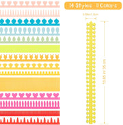 Hunter Creek Crafts 7000 - Die Cut Flower Petals Quilling Paper Strips
