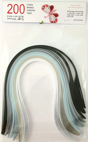 Lively Paper Creations A03 - Gray Shades - Mixed Pack Quilling Paper Strips