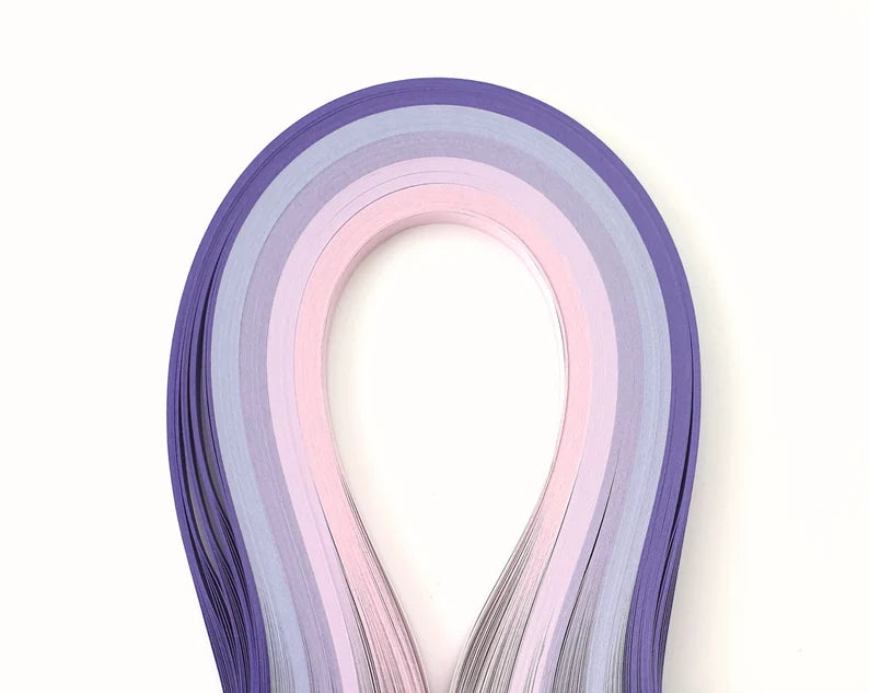 Lively Paper Creations A04 - Purple Shades - Mixed Pack Quilling Paper Strips