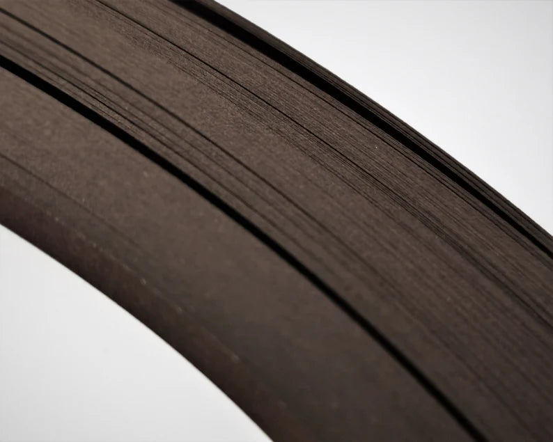 Lively Paper Creations C32 - Dark Brown - Solid Color Quilling Paper Strips