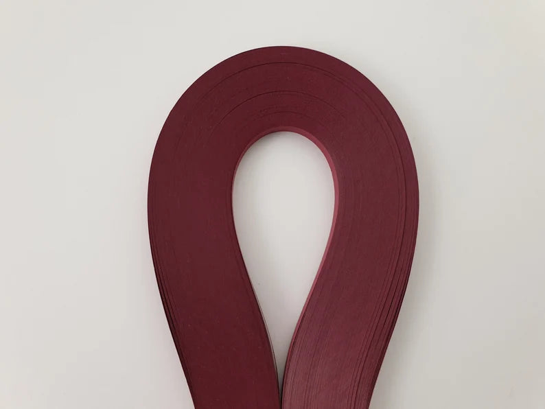 Lively Paper Creations C43 - Burgundy - Solid Color Quilling Paper Strips