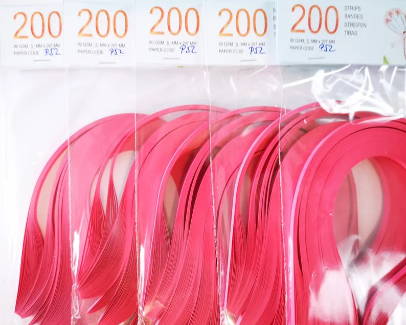 Lively Paper Creations C52 - Capuchin Pink - Solid Color Quilling Paper Strips