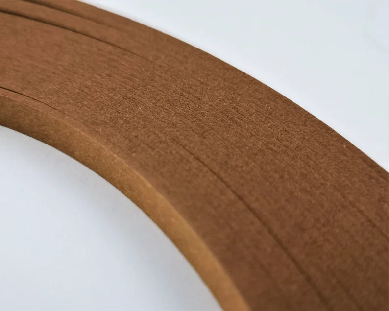 Lively Paper Creations C52 - School Brown - Solid Color Quilling Paper Strips