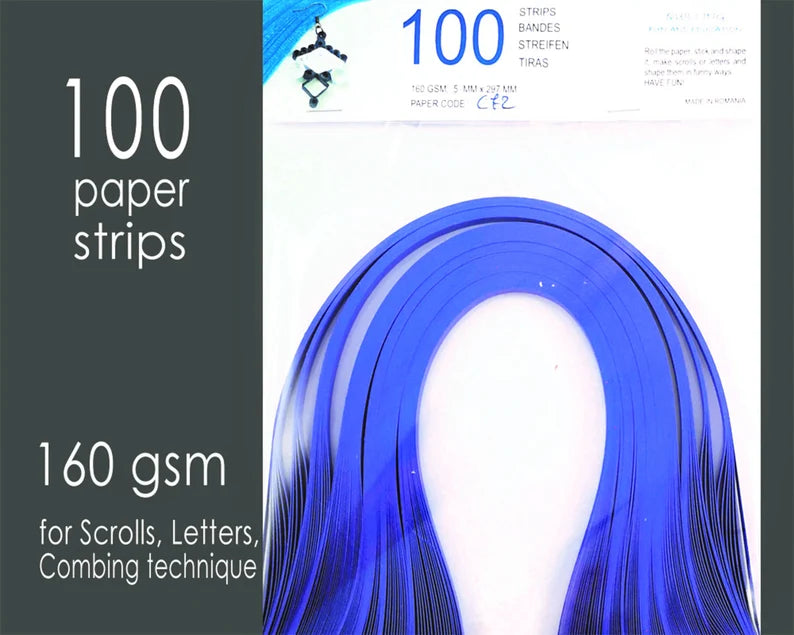 Lively Paper Creations C72 - Purple - Cardstock Solid Color Quilling Paper Strips