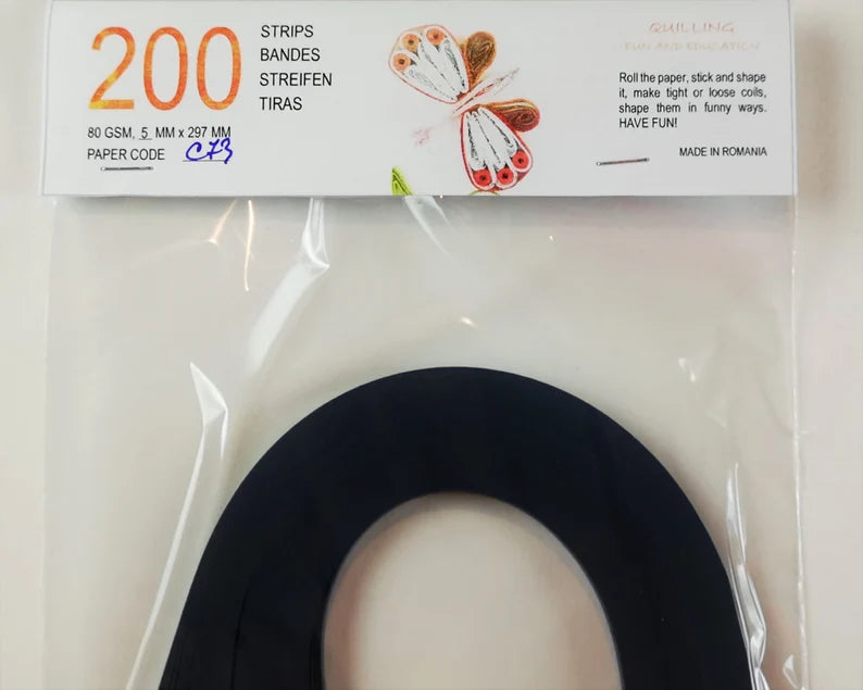 Lively Paper Creations C73 - Sapphire Blue - Solid Color Quilling Paper Strips