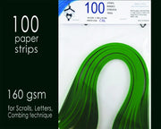 Lively Paper Creations C76 - Christmas Green - Cardstock Solid Color Quilling Paper Strips