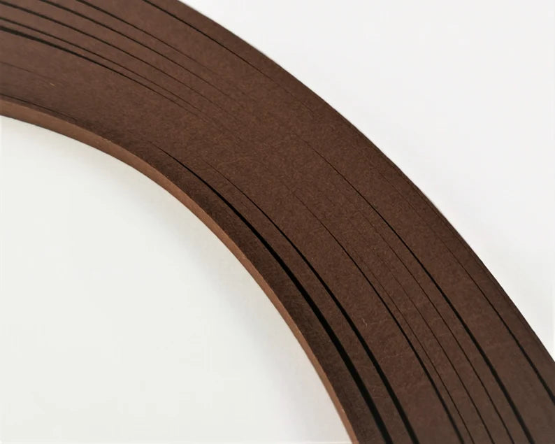 Lively Paper Creations D60 - Brown - Cardstock Solid Color Quilling Paper Strips