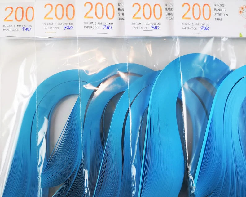 Lively Paper Creations P70 - Turquoise - Solid Color Quilling Paper Strips