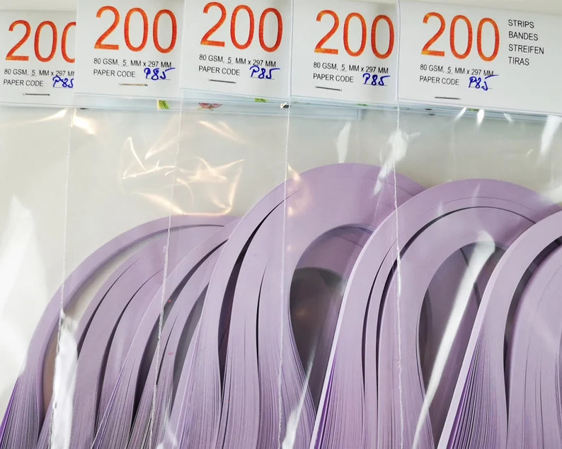 Lively Paper Creations P85 - Lavender - Solid Color Quilling Paper Strips