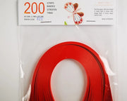 Lively Paper Creations R25 - Red - Solid Color Quilling Paper Strips
