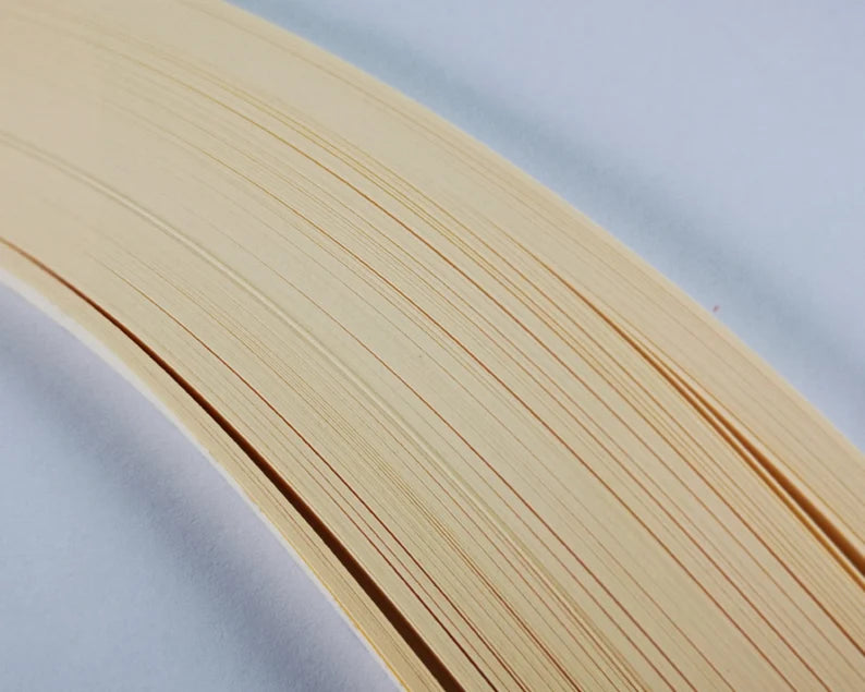 Lively Paper Creations R45 - Creme - Cardstock Solid Color Quilling Paper Strips