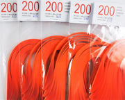 Lively Paper Creations R58 - Intensive Orange - Solid Color Quilling Paper Strips