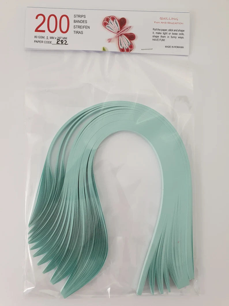 Lively Paper Creations R82 - Bleu Pale - Solid Color Quilling Paper Strips