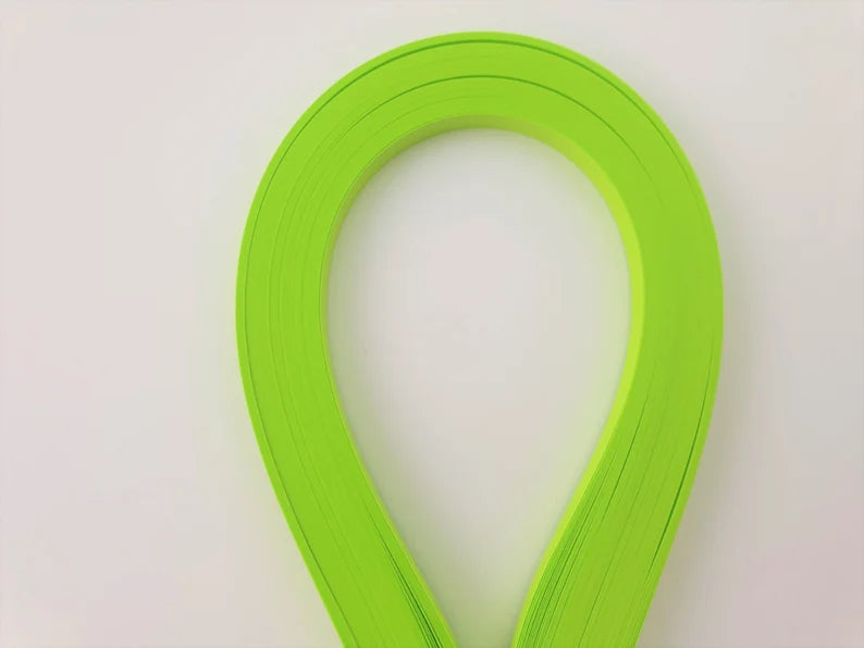 Lively Paper Creations X69 - Neon Green - Solid Color Quilling Paper Strips