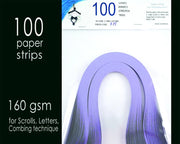 Lively Paper Creations X77 - Dark Lilac - Cardstock Solid Color Quilling Paper Strips