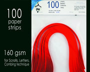 Lively Paper Creations X78 - Dark Red - Cardstock Solid Color Quilling Paper Strips