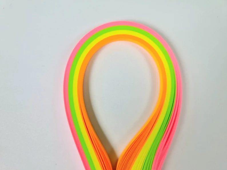 Lively Paper Creations X80 - Neon Shades - Mixed Pack Quilling Paper Strips