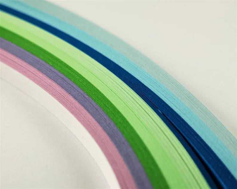 Lively Paper Creations X94 - Cold Shades - Mixed Pack Quilling Paper Strips