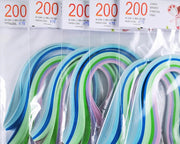 Lively Paper Creations X94 - Cold Shades - Mixed Pack Quilling Paper Strips