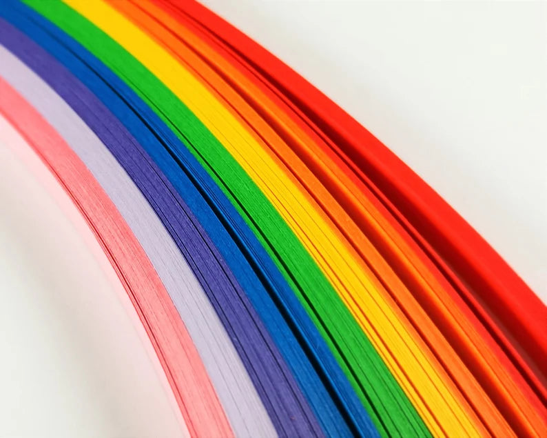 Lively Paper Creations X99 - Rainbow Shades - Mixed Pack Quilling Paper Strips