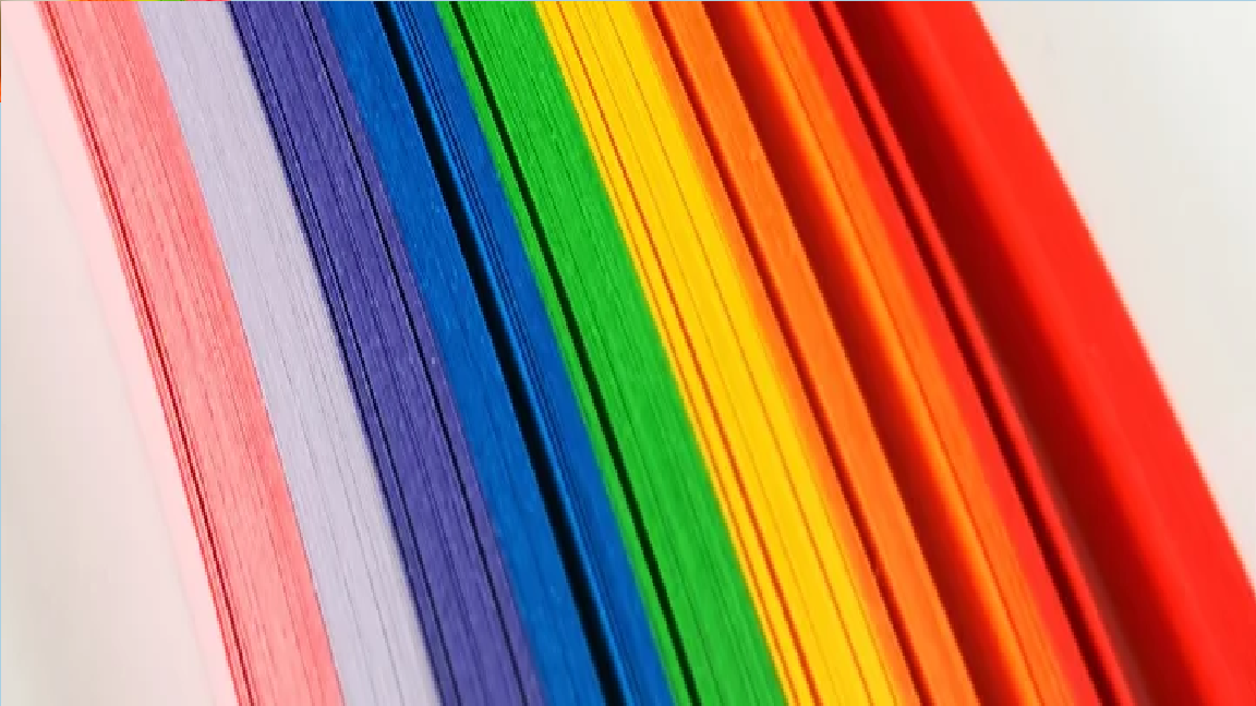 Lively Paper Creations X99 - Rainbow Shades - Mixed Pack Quilling Paper Strips