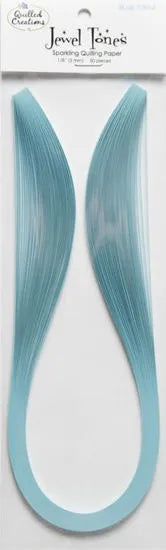 Quilled Creations 1513 - Blue Topaz Jewel Tone Quilling Paper Strips