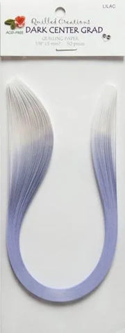 Quilled Creations 1705 - Lilac Dark Center Graduated Quilling Paper Strips