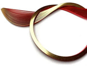 Quilled Creations 1815 - Gold Edge on Red Quilling Paper Strips