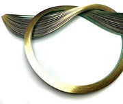 Quilled Creations 1820 - Gold Edge on Forest Green Quilling Paper Strips