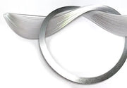 Quilled Creations 1855 - Silver Edge on Bright White Quilling Paper Strips