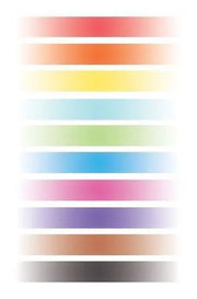 Quilled Creations 2545 - Dark Center Graduated - Mixed Pack Quilling Paper Strips