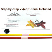 Quilling Autumn Leaves DIY kit with step-by-step tutorial by Her Paper Paradise