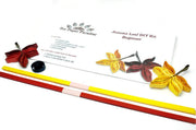 Quilling Autumn Leaves DIY kit with step-by-step tutorial by Her Paper Paradise