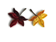 Quilling Autumn Leaves DIY kit with step-by-step tutorial by Her Paper Paradise