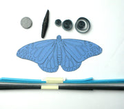 Quilling Butterfly DIY fridge magnet kit with step-by-step tutorial by Her Paper Paradise