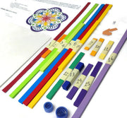 Quilling Mandala DIY kit with step-by-step tutorial by Her Paper Paradise