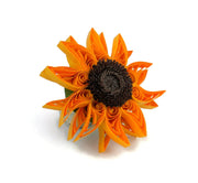 Quilling Sunflower DIY fridge magnet kit with step-by-step tutorial by Her Paper Paradise