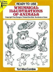 Clip art for quilling templates - Ready-To-Use Whimsical Illustrations of Animals - MacCombie, Turi