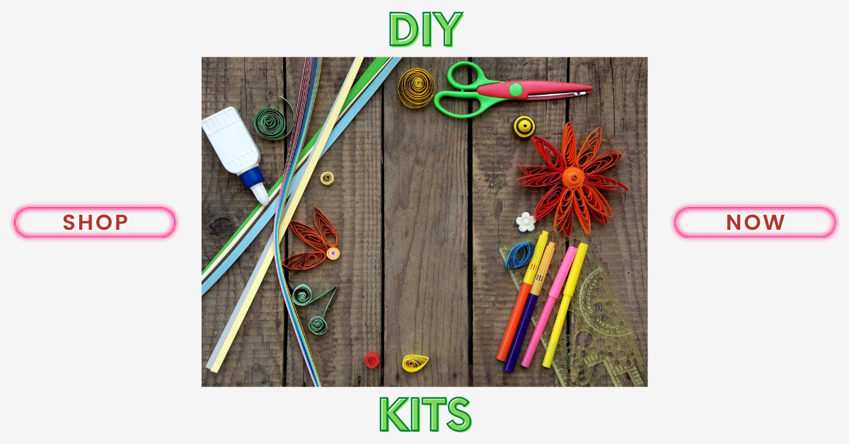 These DIY Kits range in difficulty level from beginner to advanced. Most include everything you need to create the amazing design except tools and glue - be sure to check the description. Several also include a link to a video tutorial.