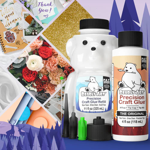 Bearly Art Precision Craft Glue - THE BUNDLE