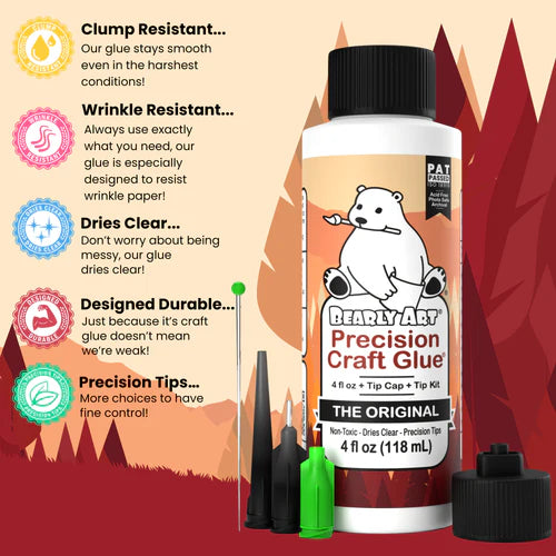 Bearly Art Precision Craft Glue - THE ORIGINAL