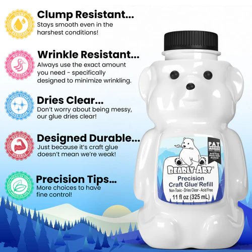 Bearly Art Precision Craft Glue - THE REFILL