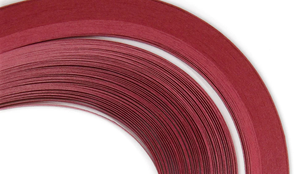 Craft Harbor CH_427 - Glistening Red - Solid Color Quilling Paper Strips