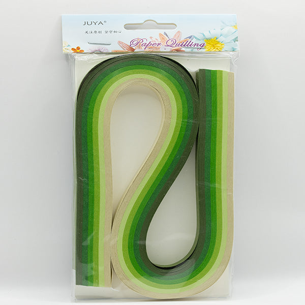 JUYA - Shades of Greens 2 - Mixed Pack Quilling Paper Strips